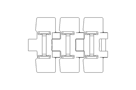 Catena a cerniera SSC8811B-3,5IN B=88,9