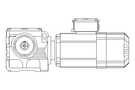 Motor engrenagem sem fim 0,75kW 20 1/min