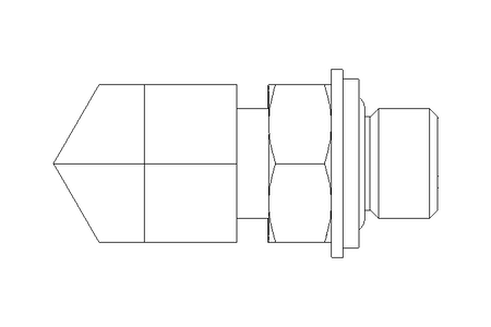 Racor roscado acodado L 6 G1/8" St-Zn