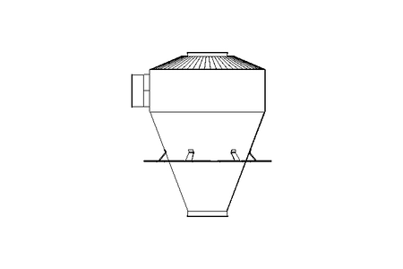 Zyklon kpl. mit Stuetzring