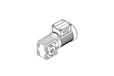 Motorreductor ortogonal 0,15kW 244 1/min