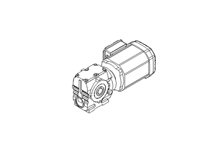 Worm gear motor 0.55kW 50 1/min