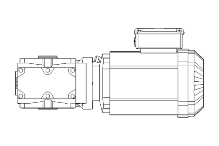 Motor engrenagem sem fim 0,55kW 50 1/min