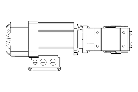 Kegelradgetriebemotor 0,55kW 50 1/min