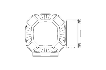 Bevel gear motor 0.55kW 50 1/min