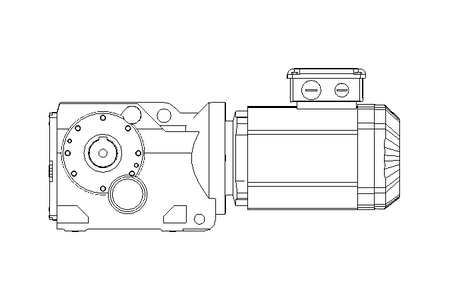 Moteur réducteur 0,55kW 24 1/min