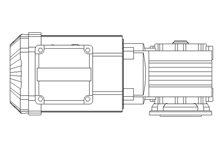 Motorreductor 0,55kW 88 1/min