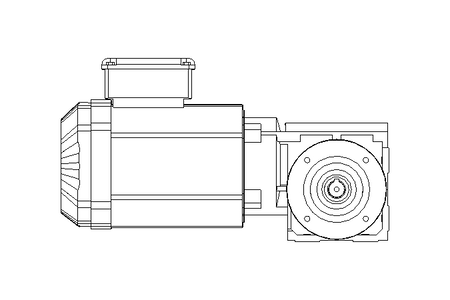 Gear motor 0.55kW 88 1/min