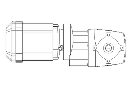 Motorreductor ortogonal 0,37kW 26 1/min