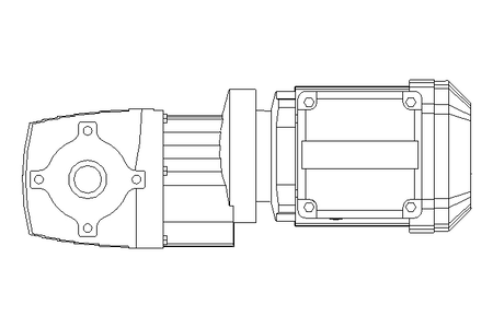 Motorreductor ortogonal 0,37kW 26 1/min