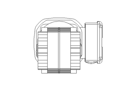 Spiroplan gear asynchronous motor