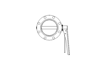 Butterfly valve B DN100 FVF MA V