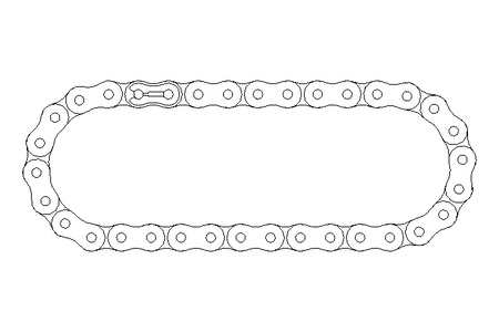 ROLLER CHAIN 10B-1  34GL.D8187