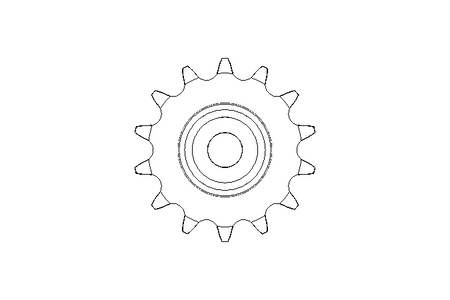 Kettenspannrad Z14 T5/8 B15