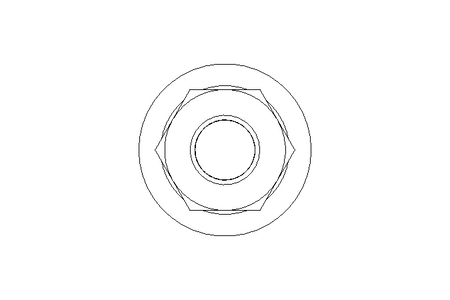 Hexagon nut M6 St-Zn