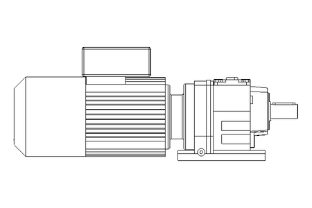 Motorreductor coaxial 0,55kW 47 1/min