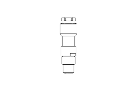 Conector Plug reto M8x1 3-polos 4A