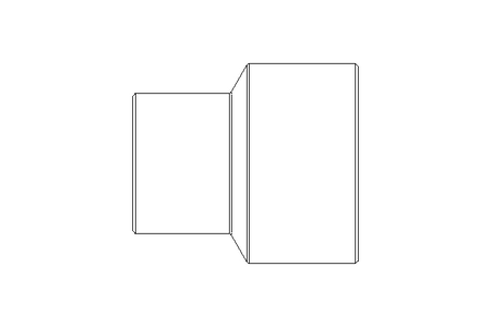 Luva redutora roscada 1x1/2 DIN 2986