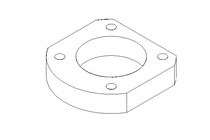 VERTICAL GEAR BOX HOLDER FLANGE 110X020 ANTICORODAL 100