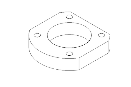 VERTICAL GEAR BOX HOLDER FLANGE 110X020 ANTICORODAL 100