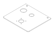 CABLE SUPPORT PLATE 0110X0100X002 AISI 304