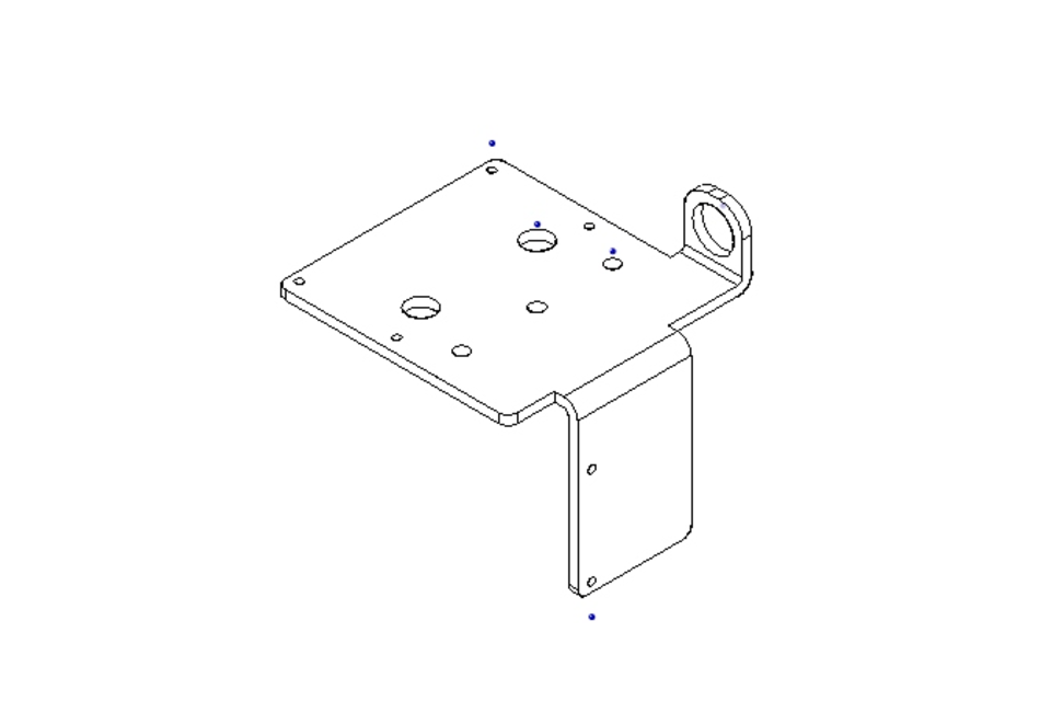 SENSOR HOLDER PLATE 0110X0099X099 AISI 304