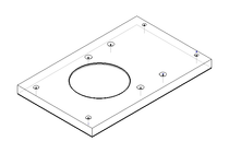 TUB+BRUSH SUPPORT PLATE 0160X0100X010 ANTICORODAL 1