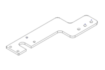 INKJET+DATE PRINTER SUPPORT PLATE 0264X0100X006 AISI 304