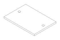 SPONGE HOLDER PLATE 0070X0050X003 AISI 304