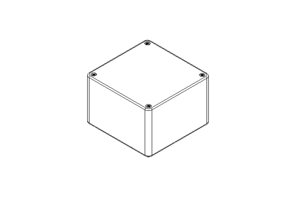 Caixa de distribuicao vazia de aluminio