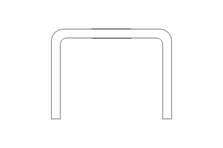 Étrier/support/guide 19,7x84x12mm