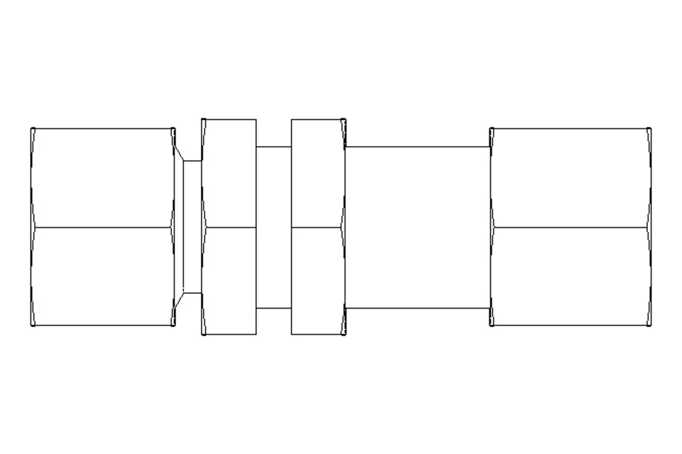 Thread. bulkhead connect. L 12/12