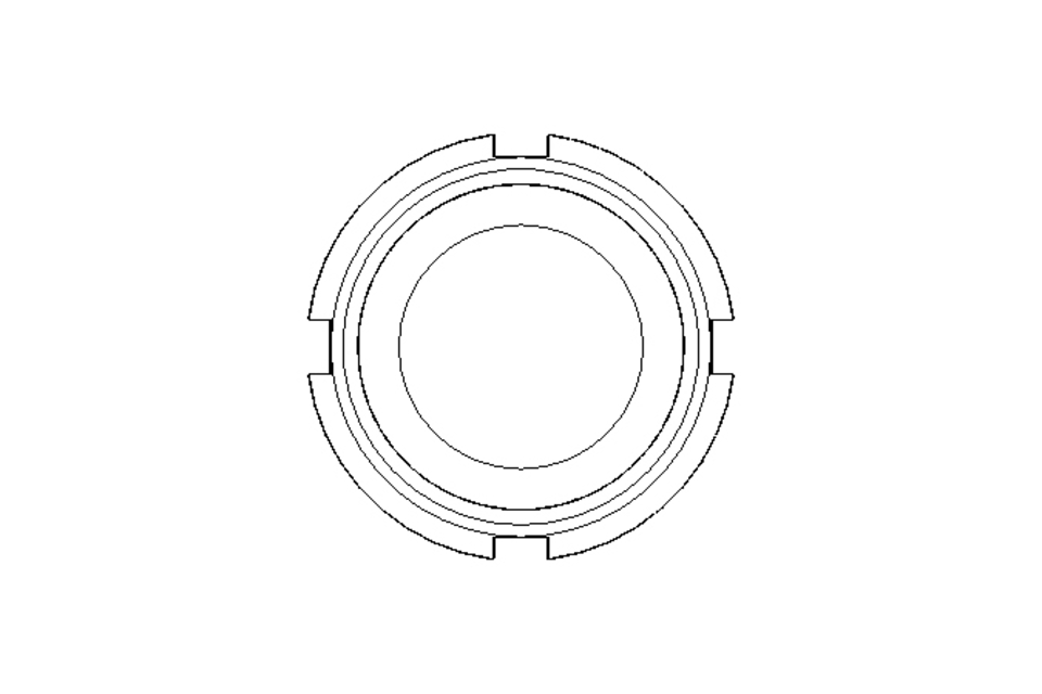 开槽螺母 F DN25 1.4404 DIN11851