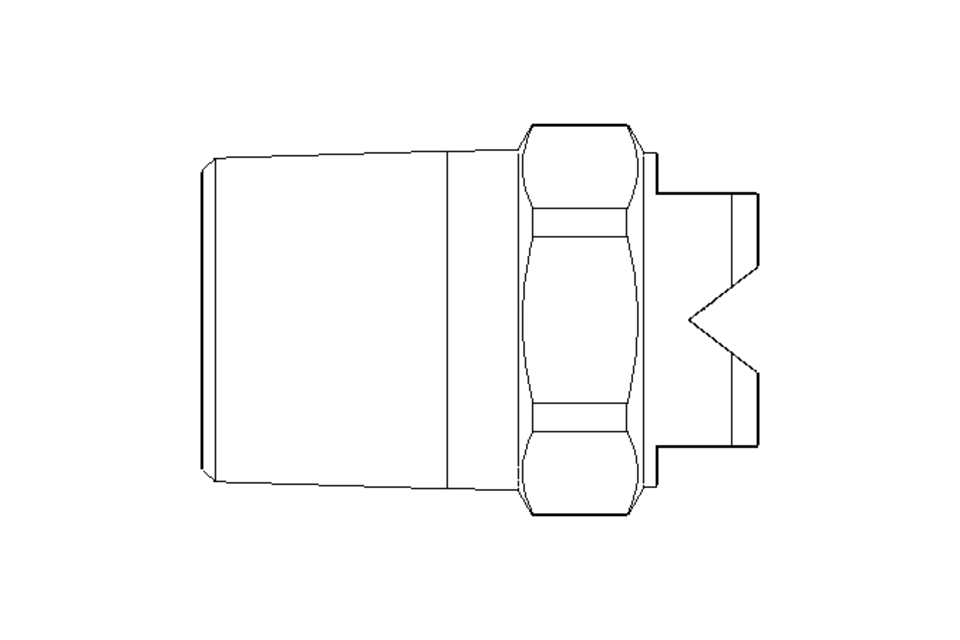 NOZZLE  632.847 PVDF