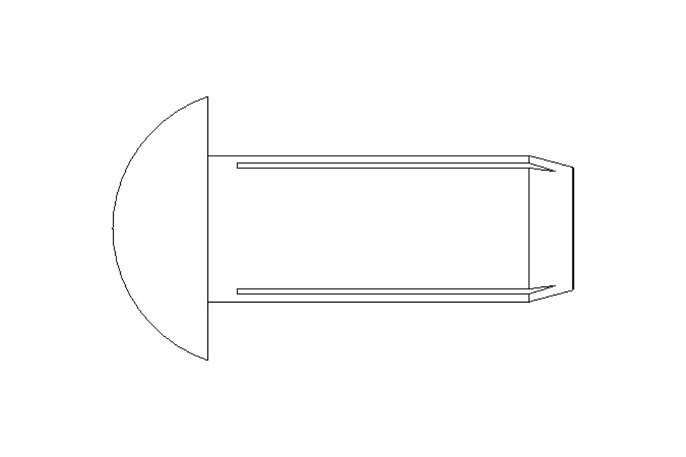 Grooved drive stud ISO8746 4x10 A2