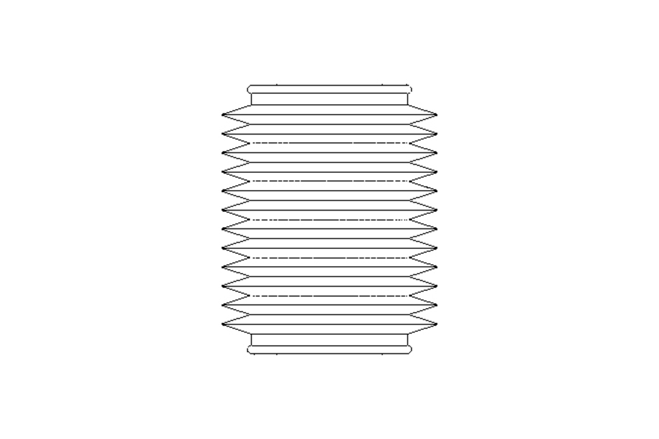 Rubber bellows L=50-350 d=75