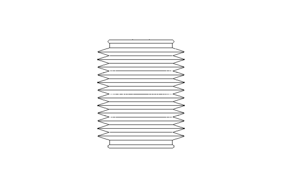 Rubber bellows L=50-350 d=75