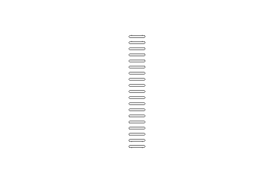 Pressure spring D1=7.1 D2=5.5 L=48 22.2N