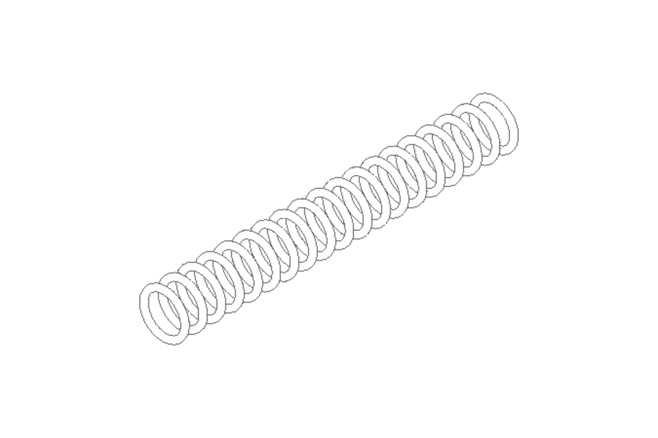 Pressure spring D1=7.1 D2=5.5 L=48 22.2N