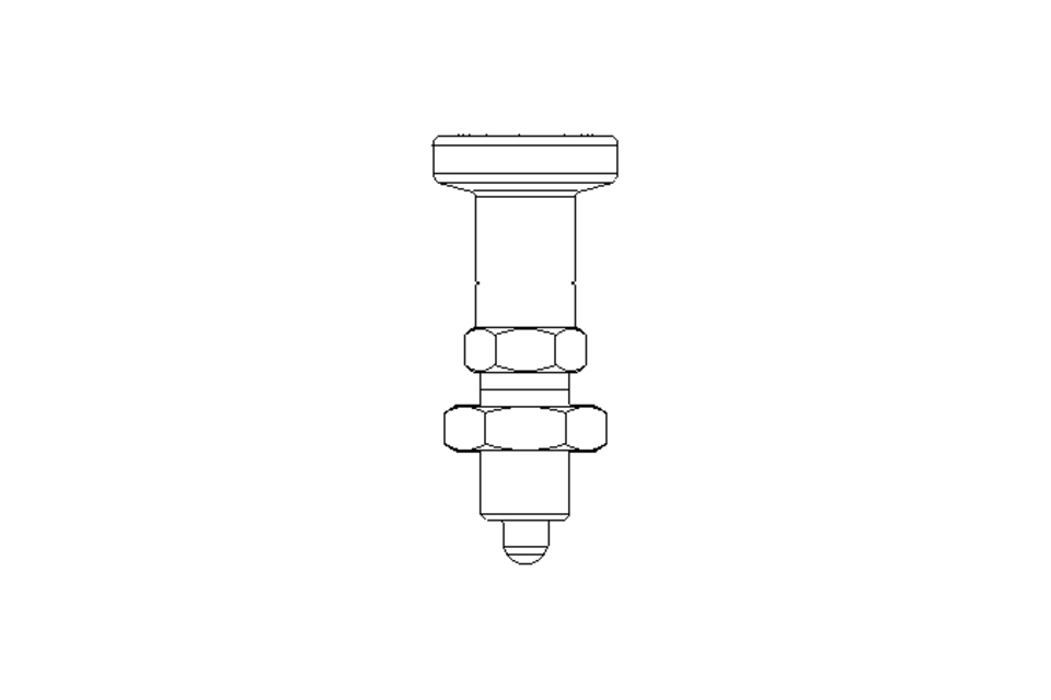 Rastbolzen D5 M10x1 Niro