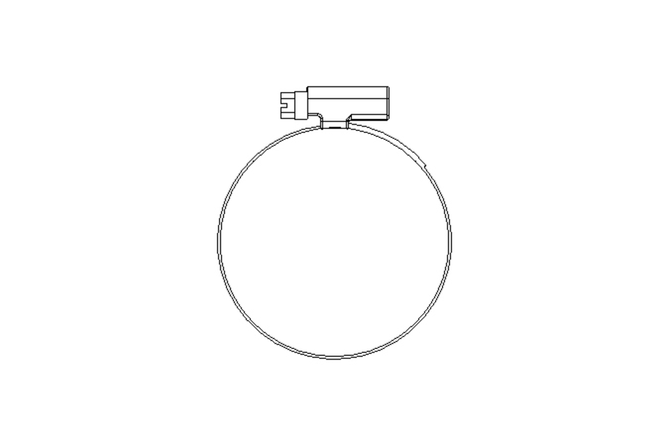 Braçadeira para mangueira D=70-90 B=12