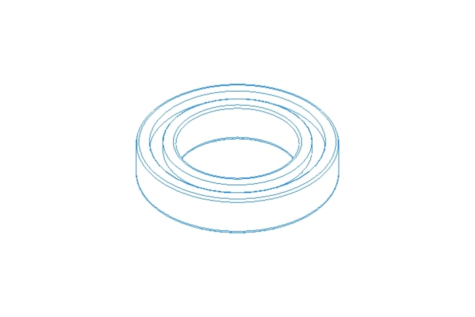 Roulem. rainuré à billes 6011 2RS 55x90