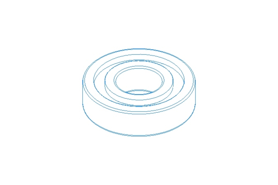 Rodamien. rígido de bolas 6306 2RS 30x72