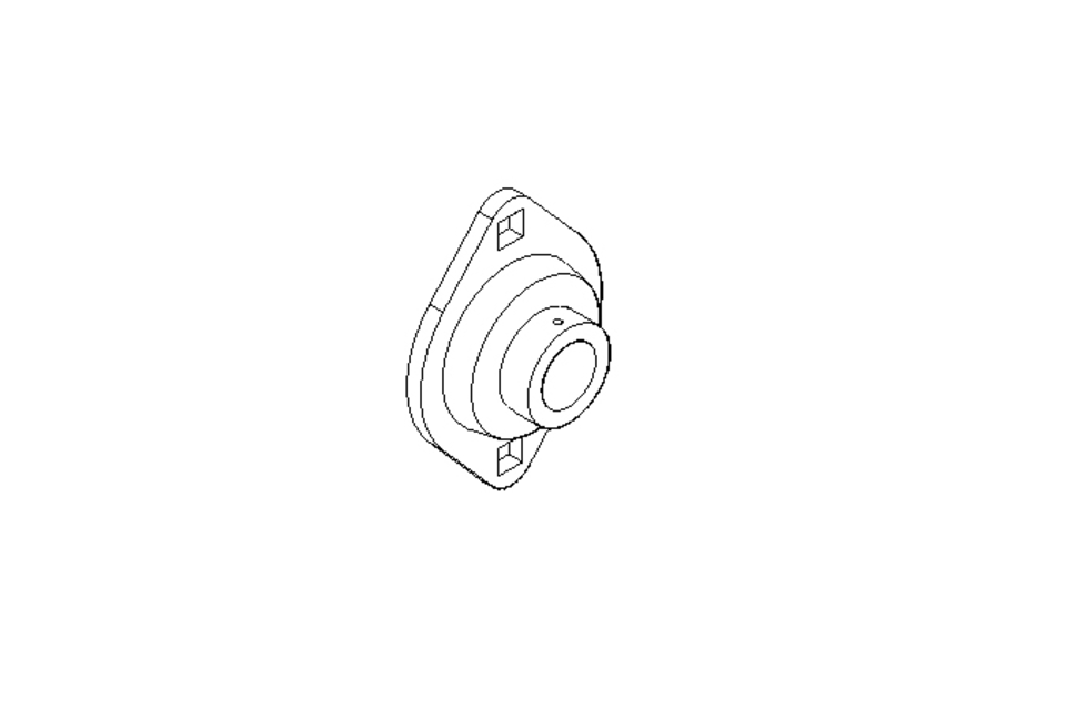 Flange bearing PCSLT 20x66x24.6