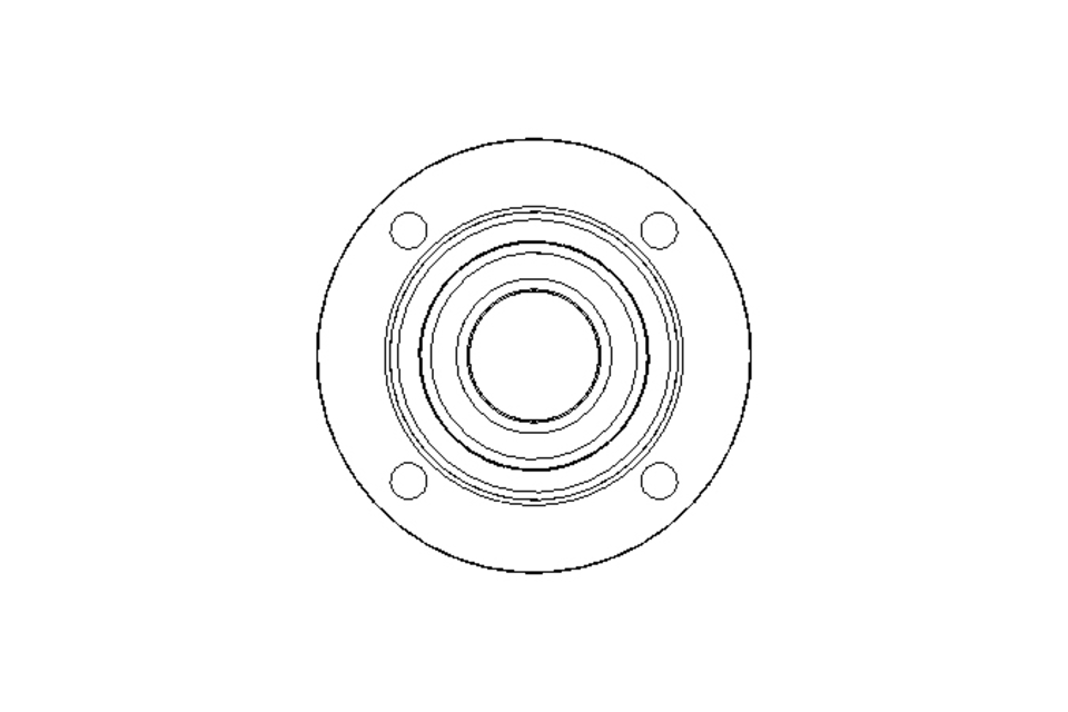 Flange bearing PME FA125.8 50x165x43.7