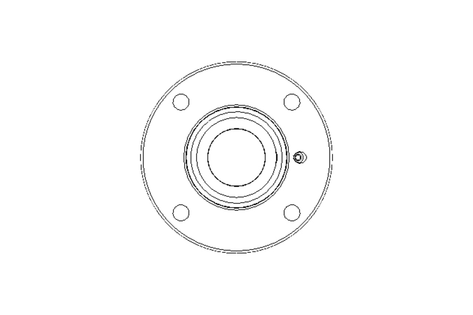 Flange bearing PME FA125.8 50x165x43.7