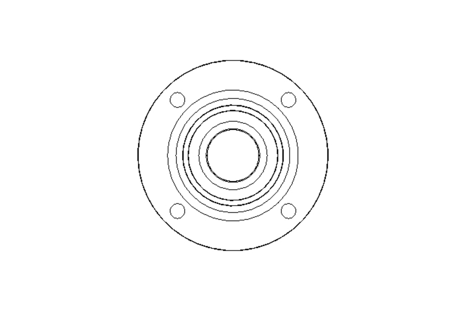 Flange bearing RFE FA125.8 40x145x56.3