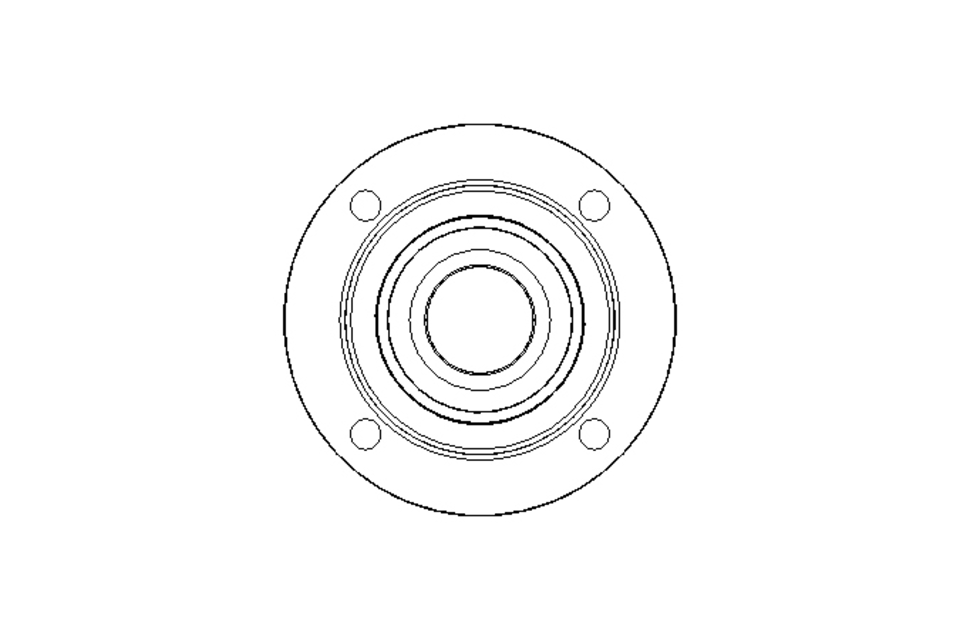 Flange bearing RME FA125.8 40x145x56.3