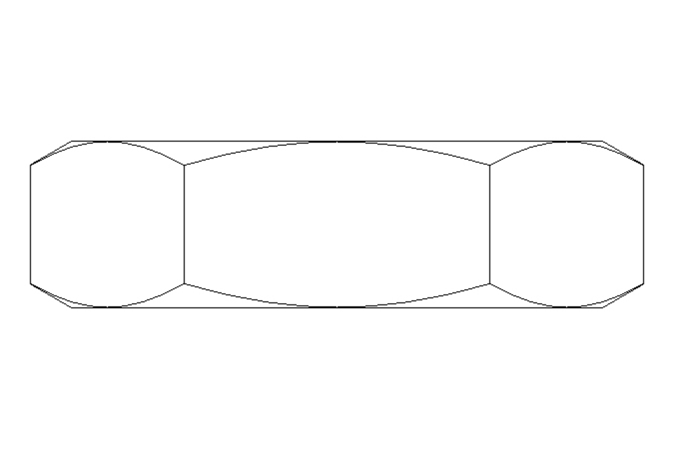 Tuerca hexagonal M10x1 A2 DIN439