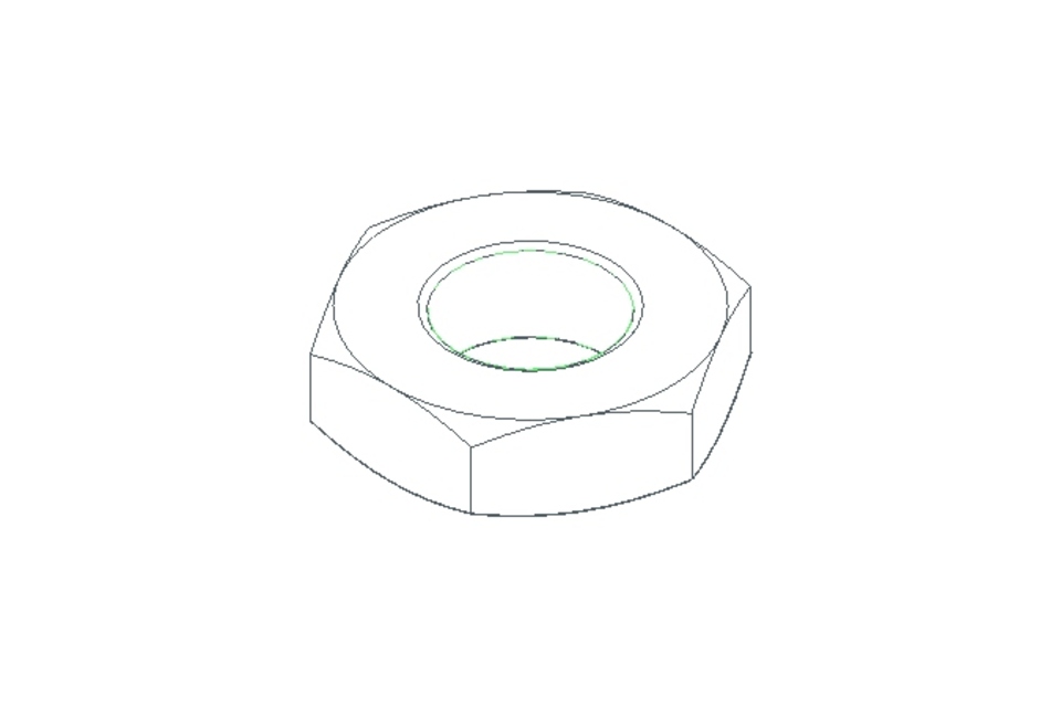 Hexagon nut M10x1 A2 DIN439